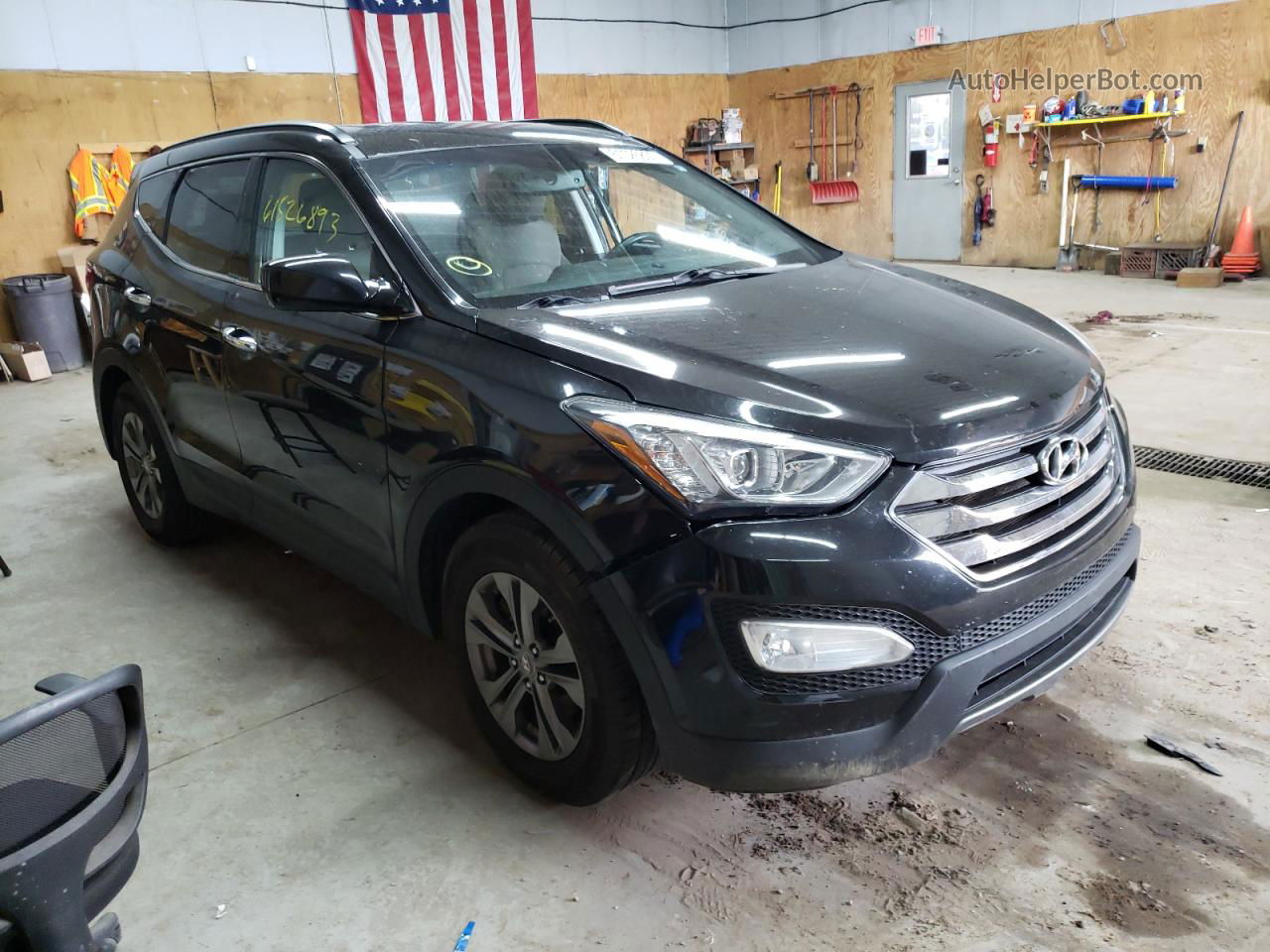 2014 Hyundai Santa Fe Sport  Черный vin: 5XYZUDLB9EG208668