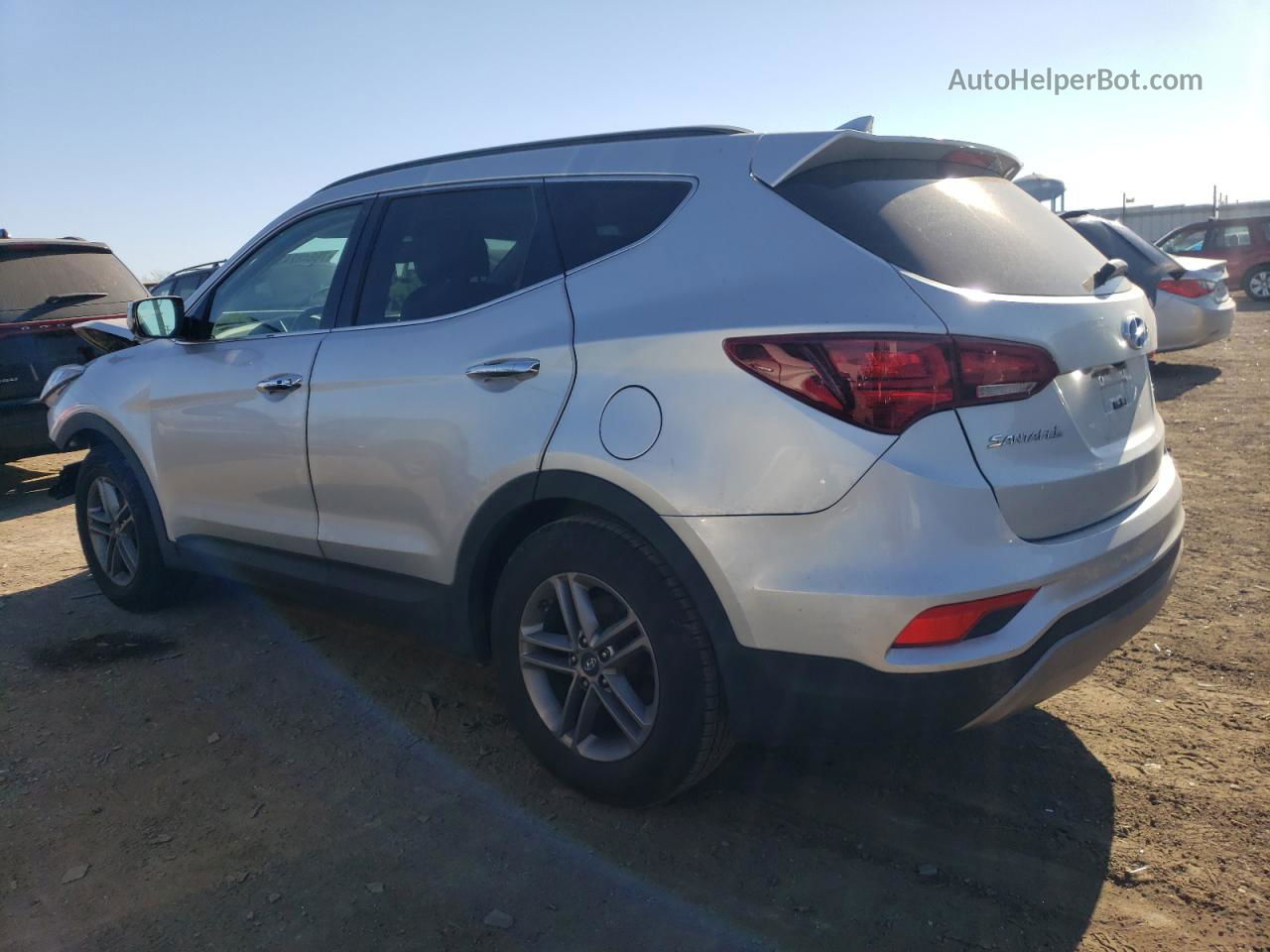 2018 Hyundai Santa Fe Sport  Silver vin: 5XYZUDLB9JG505921