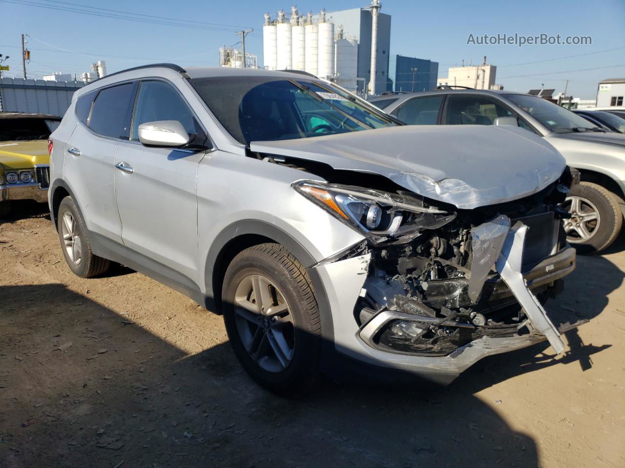 2018 Hyundai Santa Fe Sport  Silver vin: 5XYZUDLB9JG505921