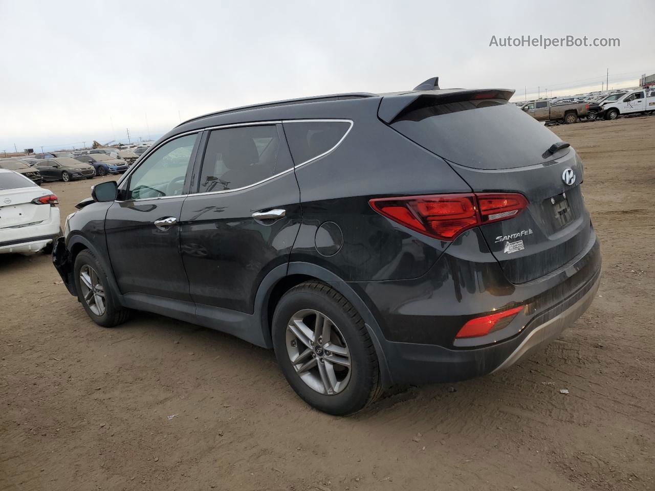 2018 Hyundai Santa Fe Sport  Black vin: 5XYZUDLB9JG515588