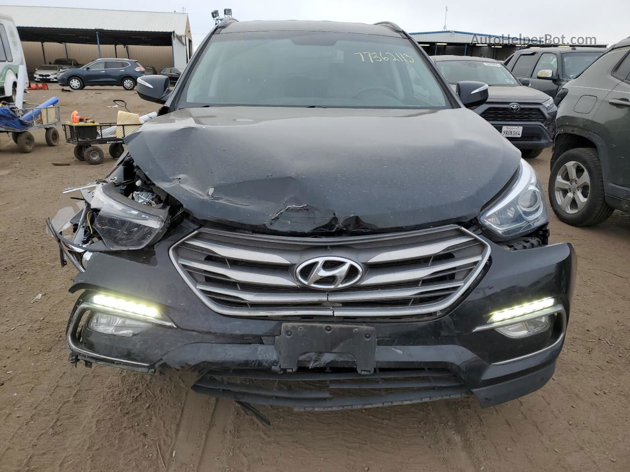 2018 Hyundai Santa Fe Sport  Black vin: 5XYZUDLB9JG515588