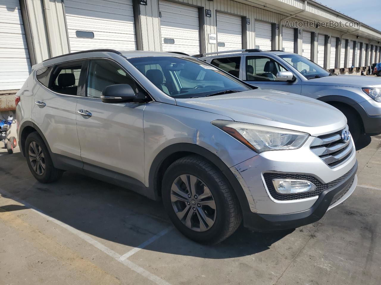 2013 Hyundai Santa Fe Sport  Silver vin: 5XYZUDLBXDG003178