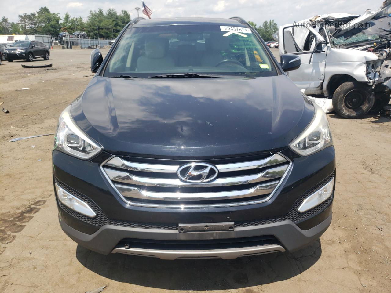 2013 Hyundai Santa Fe Sport  Black vin: 5XYZUDLBXDG046712