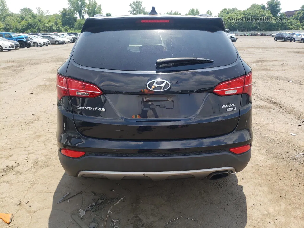 2013 Hyundai Santa Fe Sport  Black vin: 5XYZUDLBXDG046712