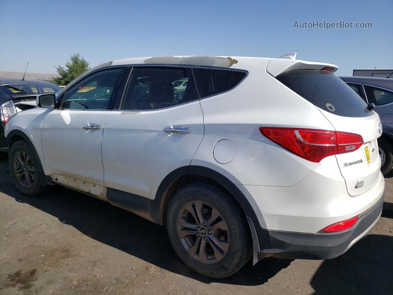 2013 Hyundai Santa Fe Sport  Белый vin: 5XYZUDLBXDG055880