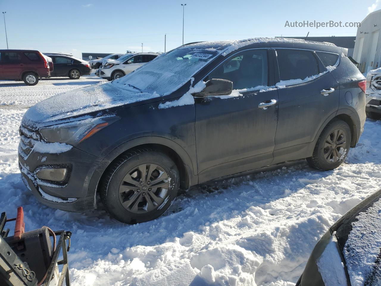 2013 Hyundai Santa Fe Sport  Blue vin: 5XYZUDLBXDG090144