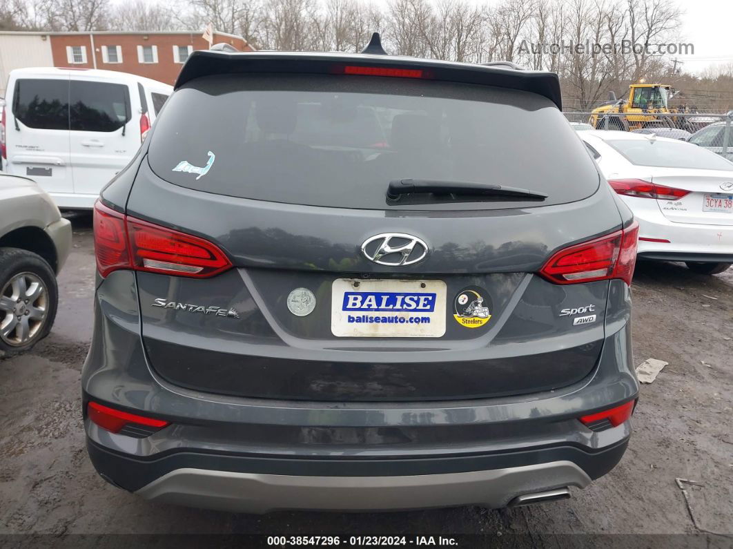 2018 Hyundai Santa Fe Sport 2.4l Black vin: 5XYZUDLBXJG521674