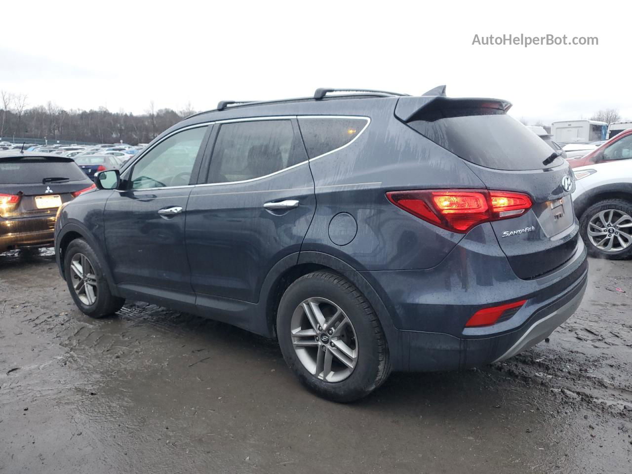 2018 Hyundai Santa Fe Sport  Blue vin: 5XYZUDLBXJG522338