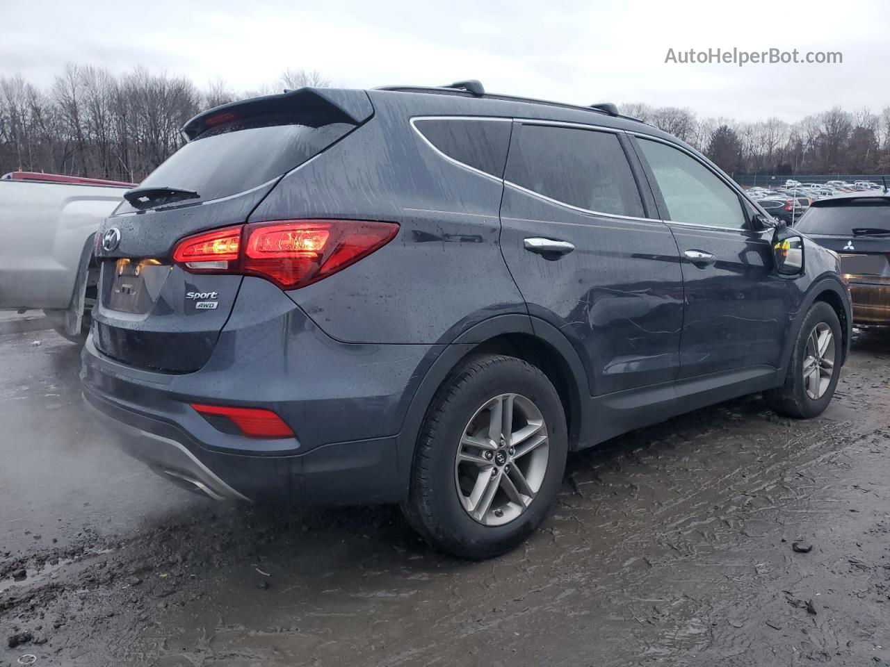 2018 Hyundai Santa Fe Sport  Blue vin: 5XYZUDLBXJG522338