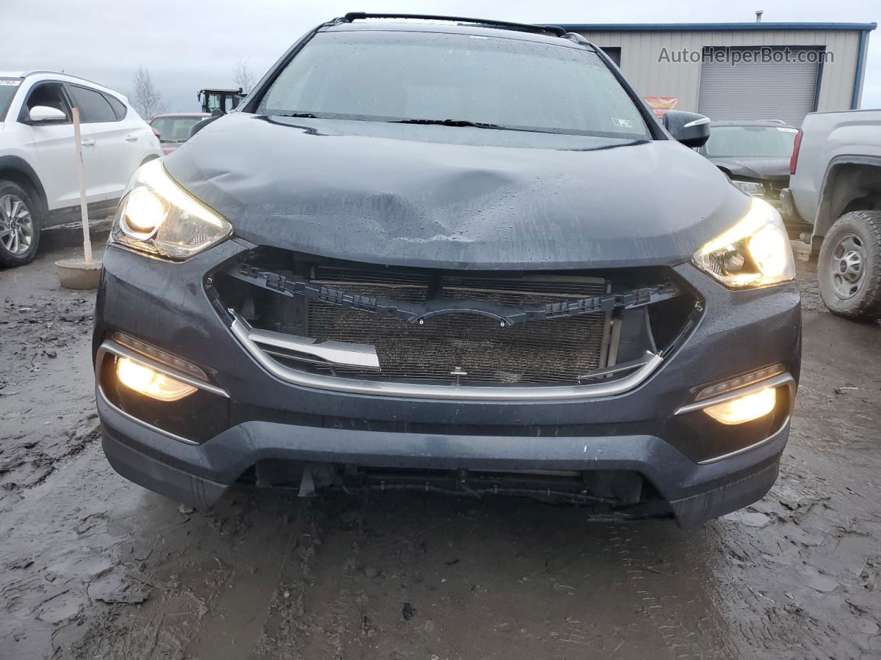 2018 Hyundai Santa Fe Sport  Blue vin: 5XYZUDLBXJG522338