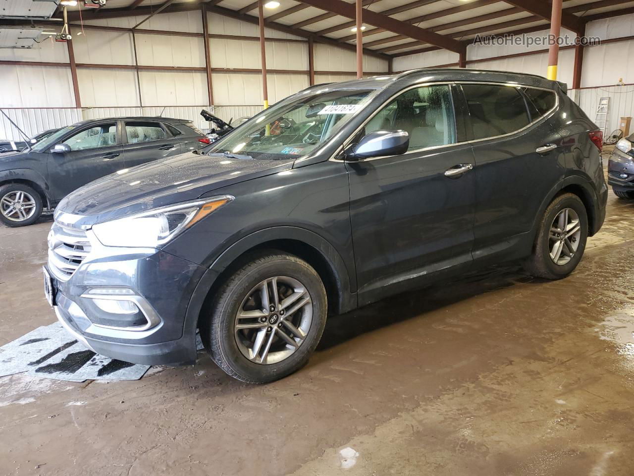 2018 Hyundai Santa Fe Sport  Gray vin: 5XYZUDLBXJG528625