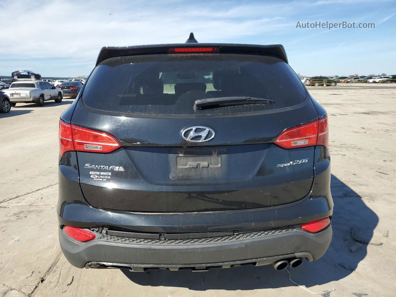 2013 Hyundai Santa Fe Sport  Black vin: 5XYZW3LA1DG074071