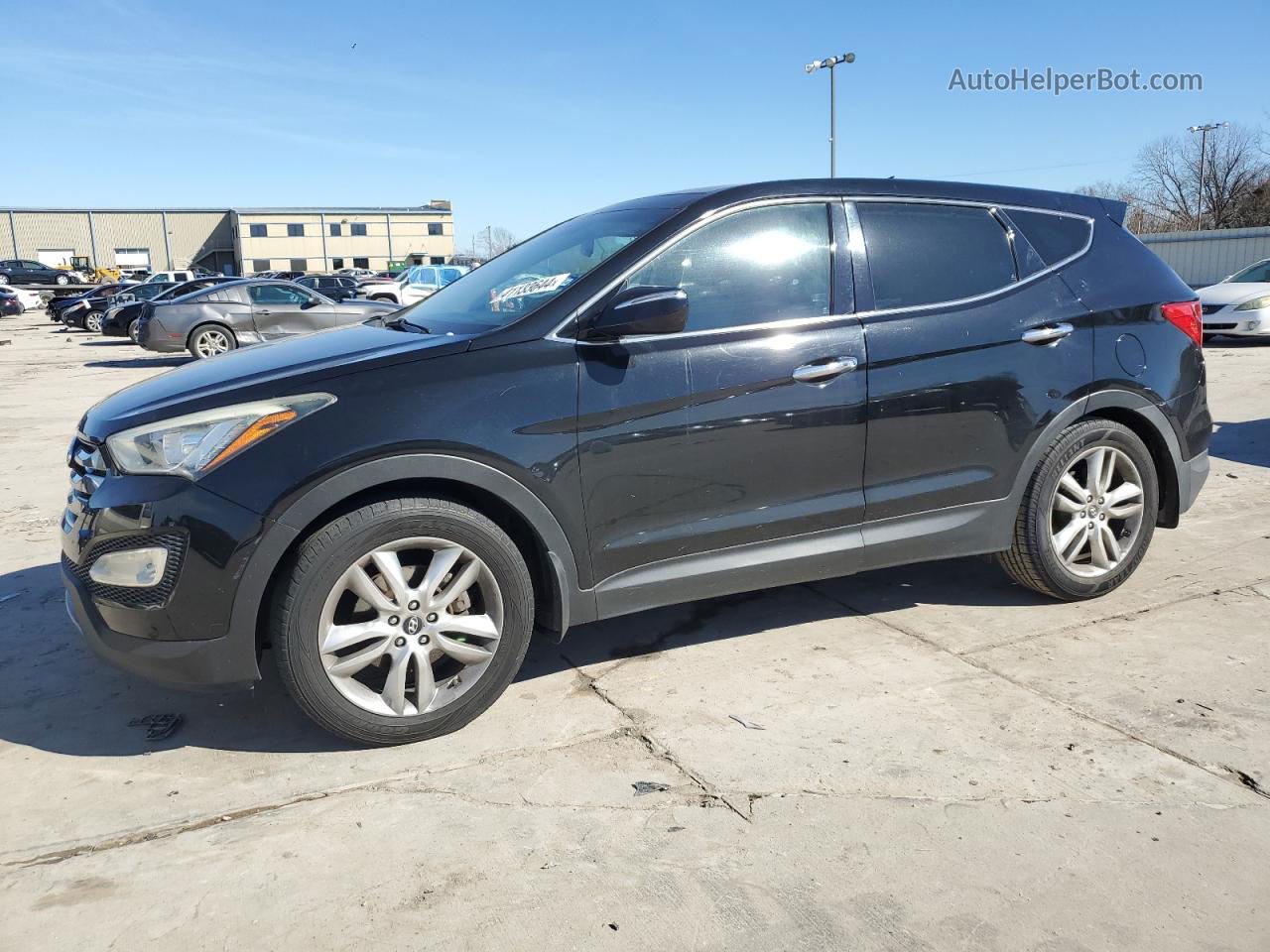 2013 Hyundai Santa Fe Sport  Black vin: 5XYZW3LA1DG074071