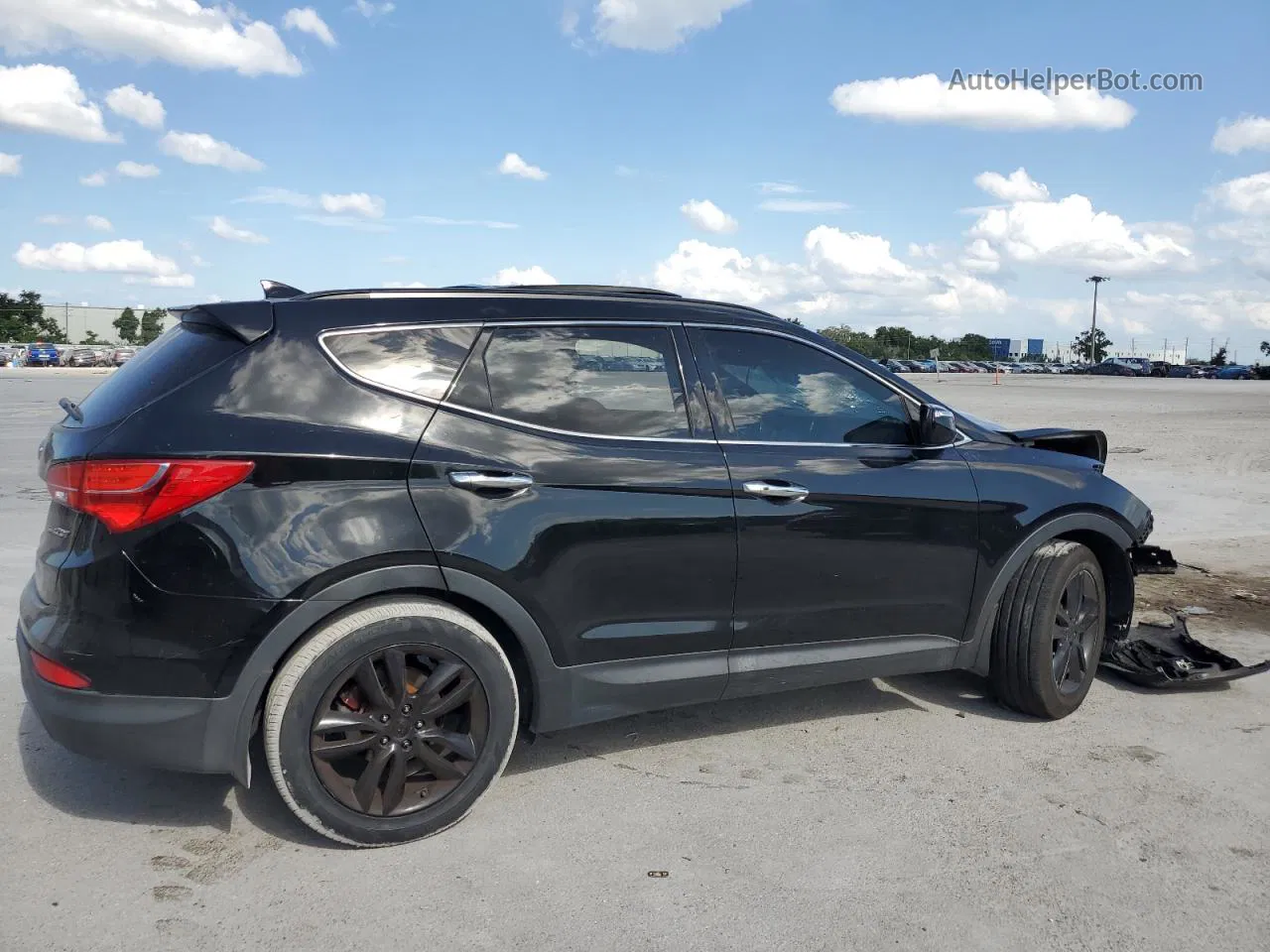 2014 Hyundai Santa Fe Sport  Black vin: 5XYZW3LA1EG165262