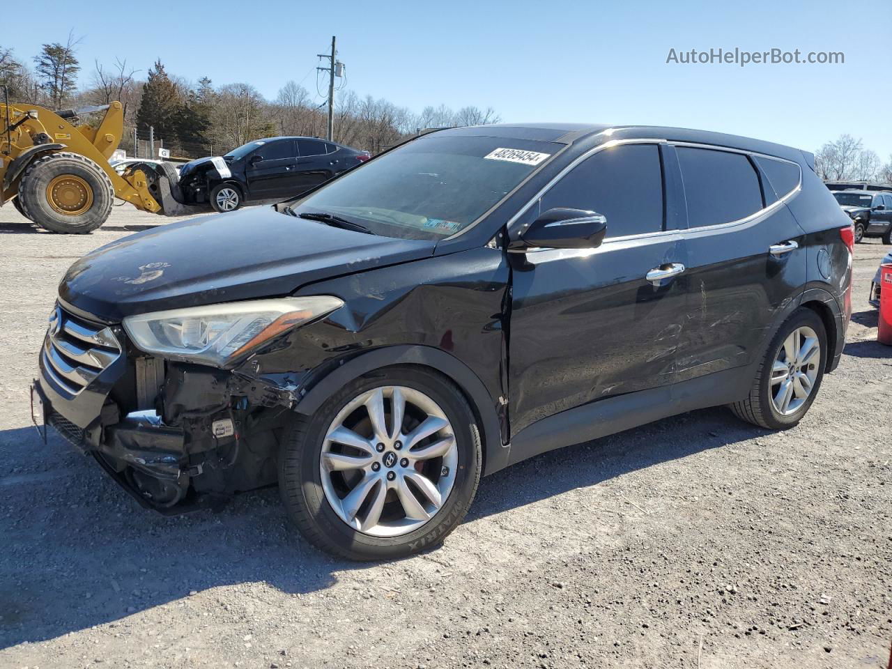 2013 Hyundai Santa Fe Sport  Black vin: 5XYZW3LA2DG024974