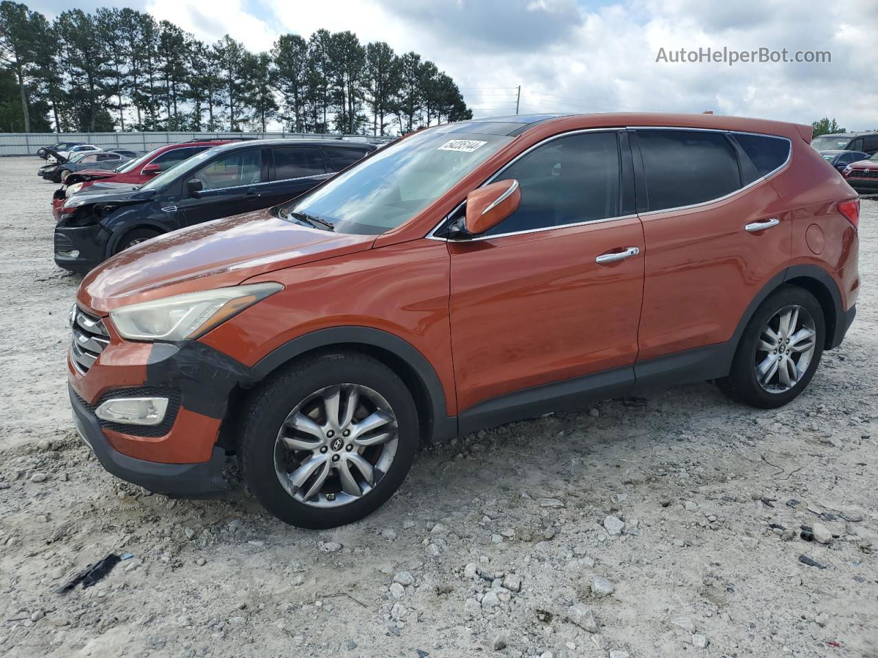 2013 Hyundai Santa Fe Sport  Orange vin: 5XYZW3LA3DG045140