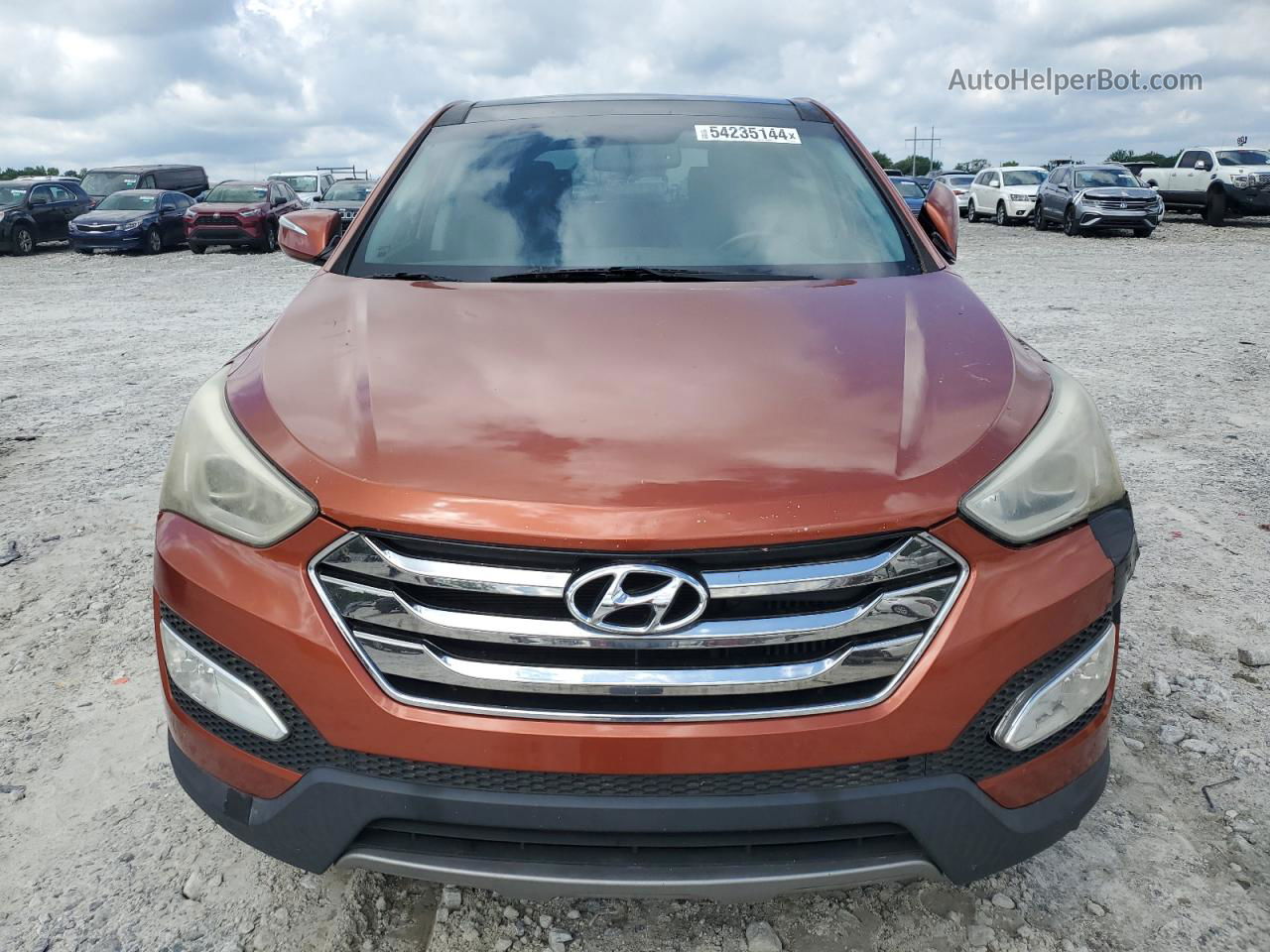 2013 Hyundai Santa Fe Sport  Orange vin: 5XYZW3LA3DG045140