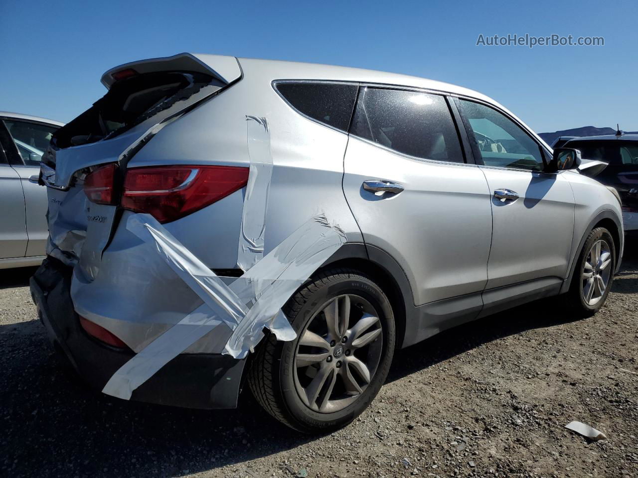 2013 Hyundai Santa Fe Sport  Silver vin: 5XYZW3LA4DG001048