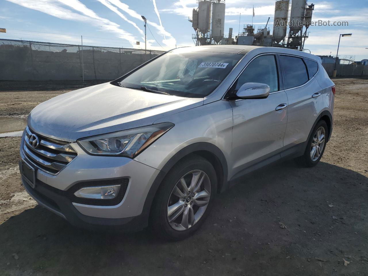 2013 Hyundai Santa Fe Sport  Silver vin: 5XYZW3LA4DG007545