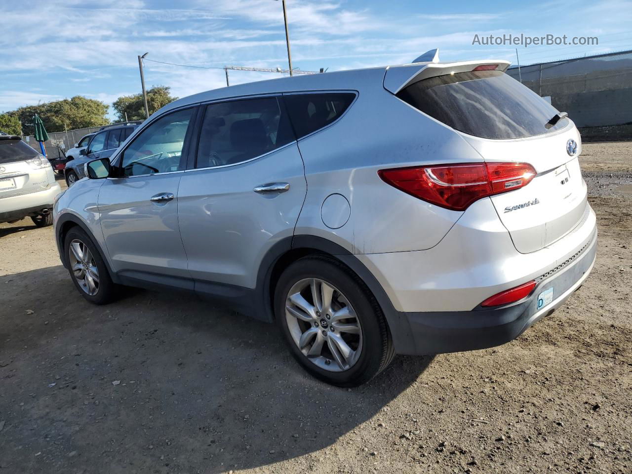 2013 Hyundai Santa Fe Sport  Silver vin: 5XYZW3LA4DG007545