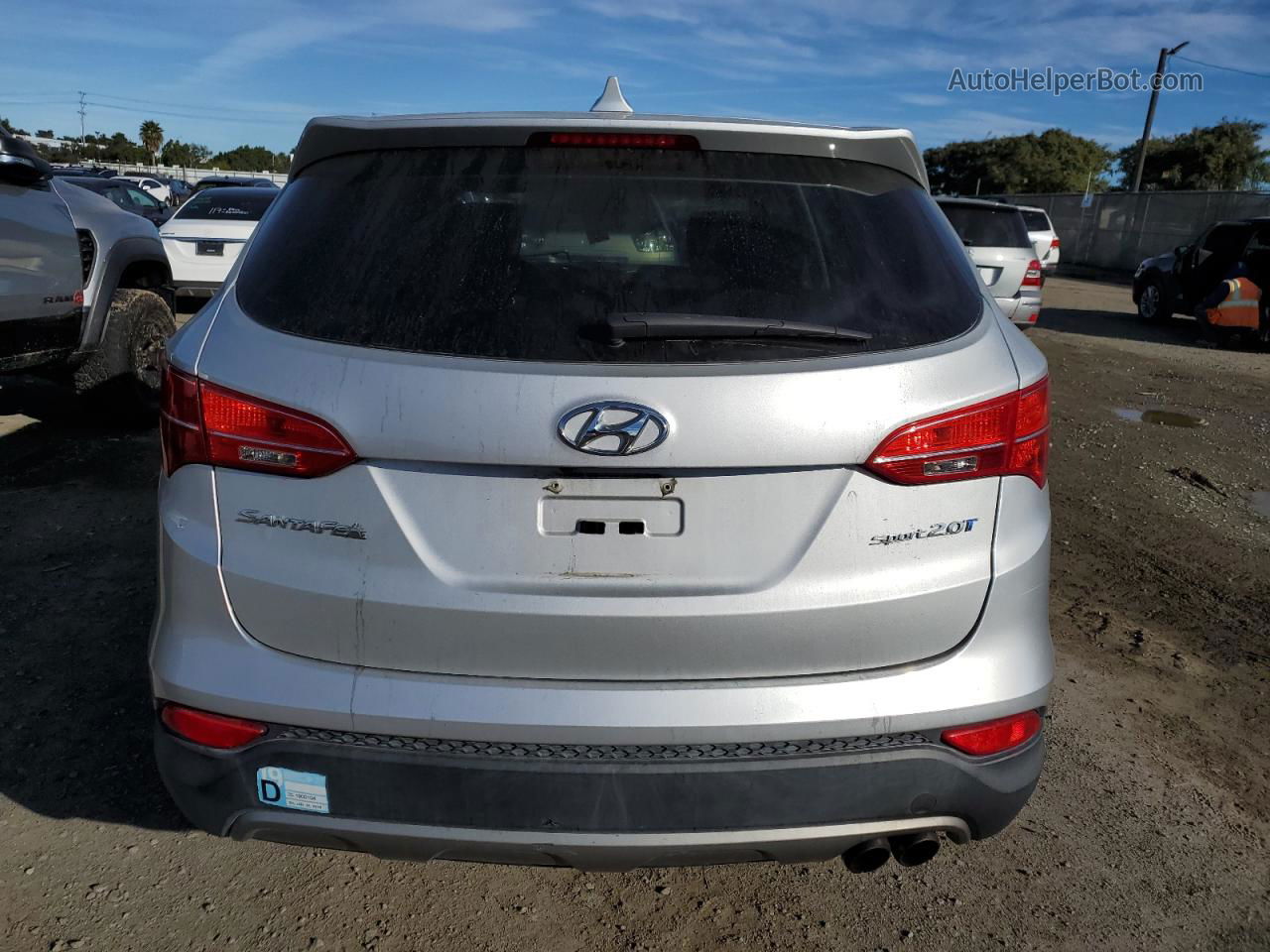 2013 Hyundai Santa Fe Sport  Silver vin: 5XYZW3LA4DG007545