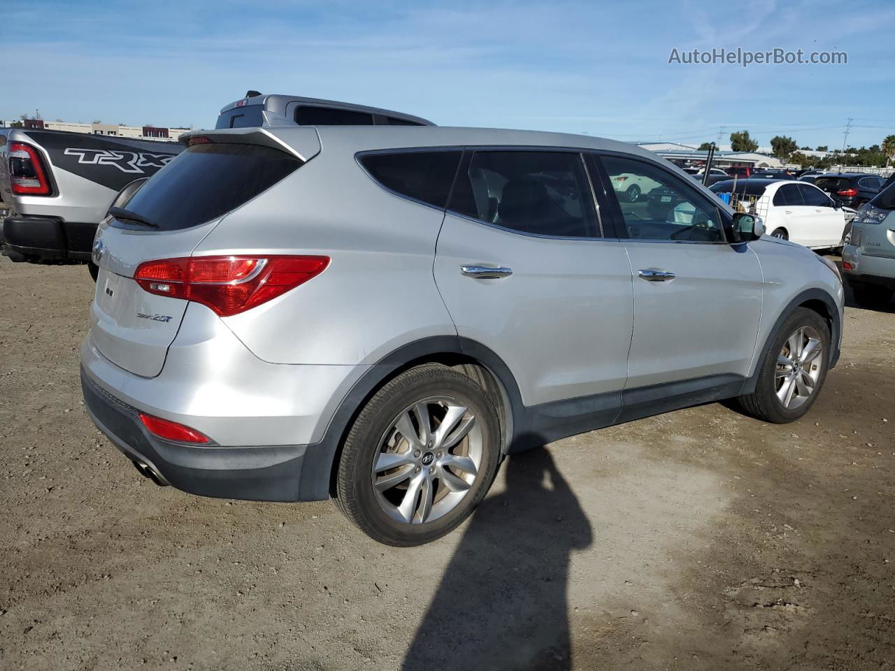 2013 Hyundai Santa Fe Sport  Silver vin: 5XYZW3LA4DG007545