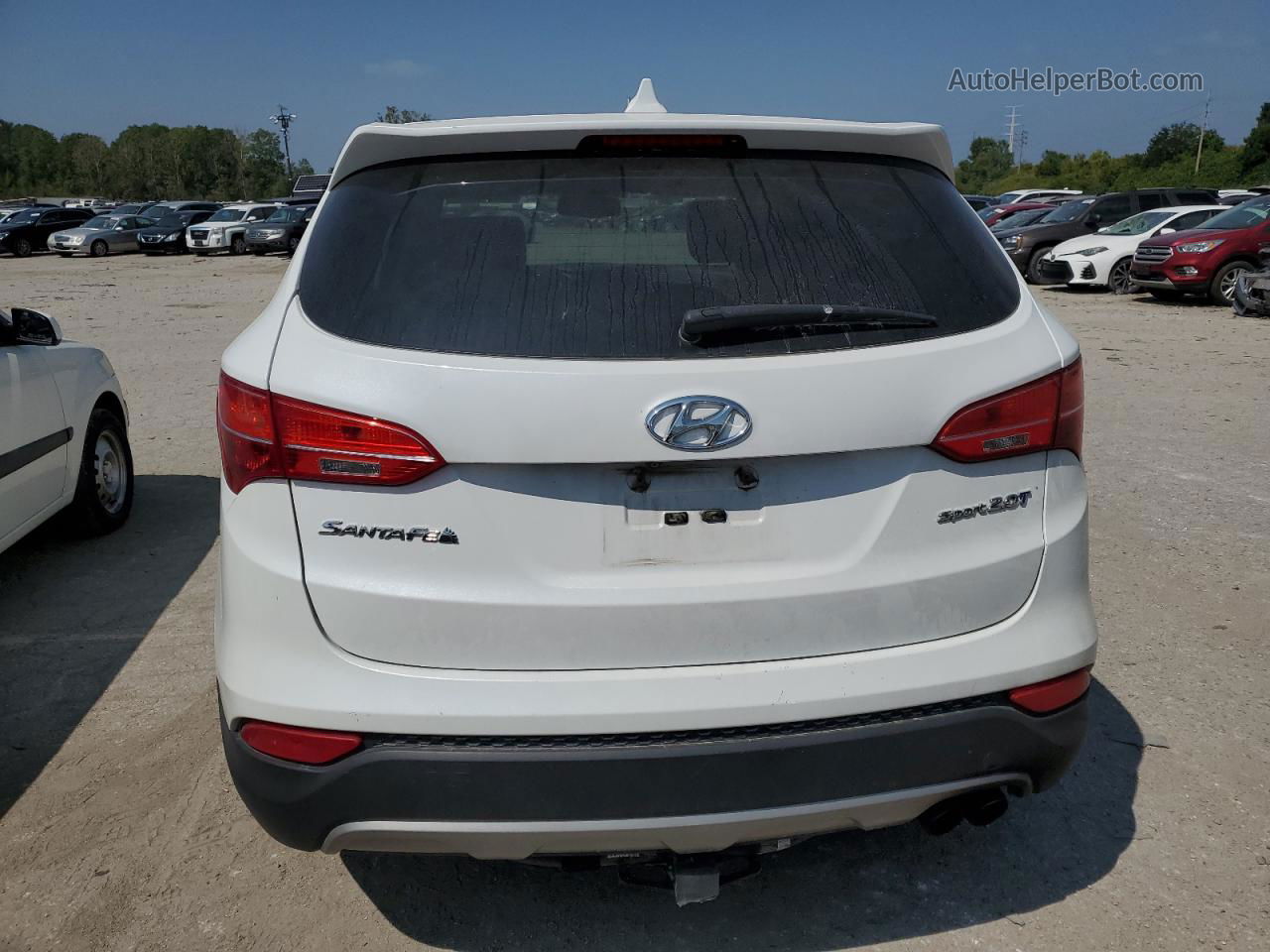 2013 Hyundai Santa Fe Sport  White vin: 5XYZW3LA5DG037654