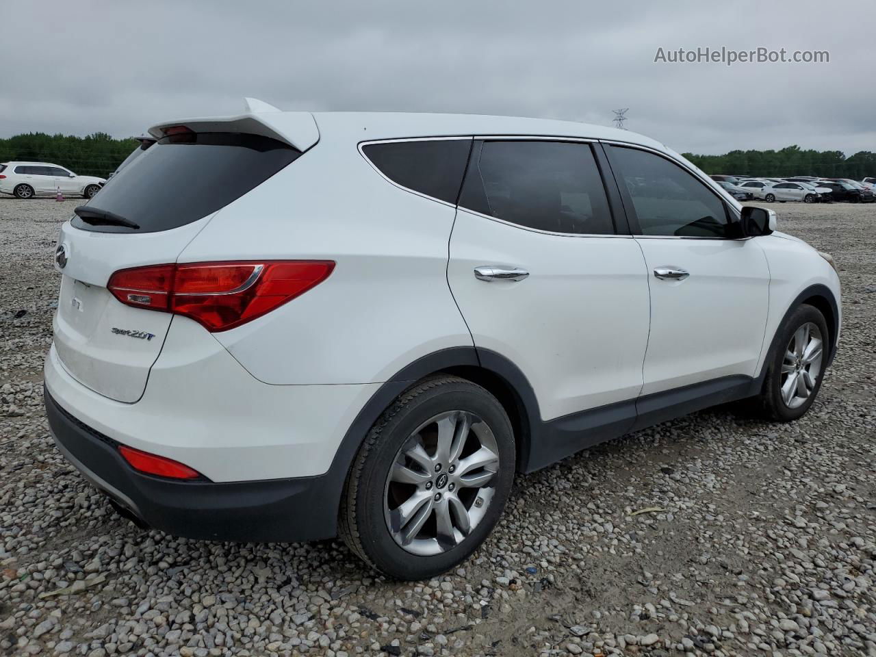 2013 Hyundai Santa Fe Sport  White vin: 5XYZW3LA5DG051392