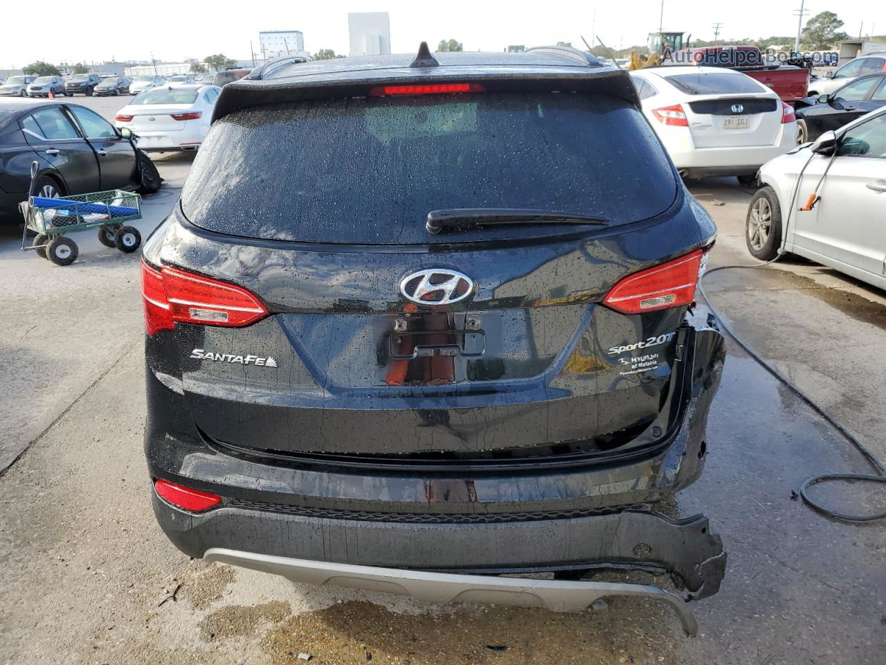 2014 Hyundai Santa Fe Sport  Black vin: 5XYZW3LA6EG229909