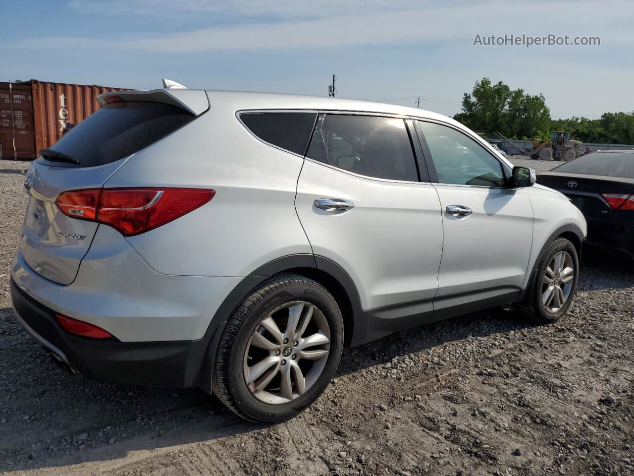 2013 Hyundai Santa Fe Sport  Silver vin: 5XYZW3LA7DG029961