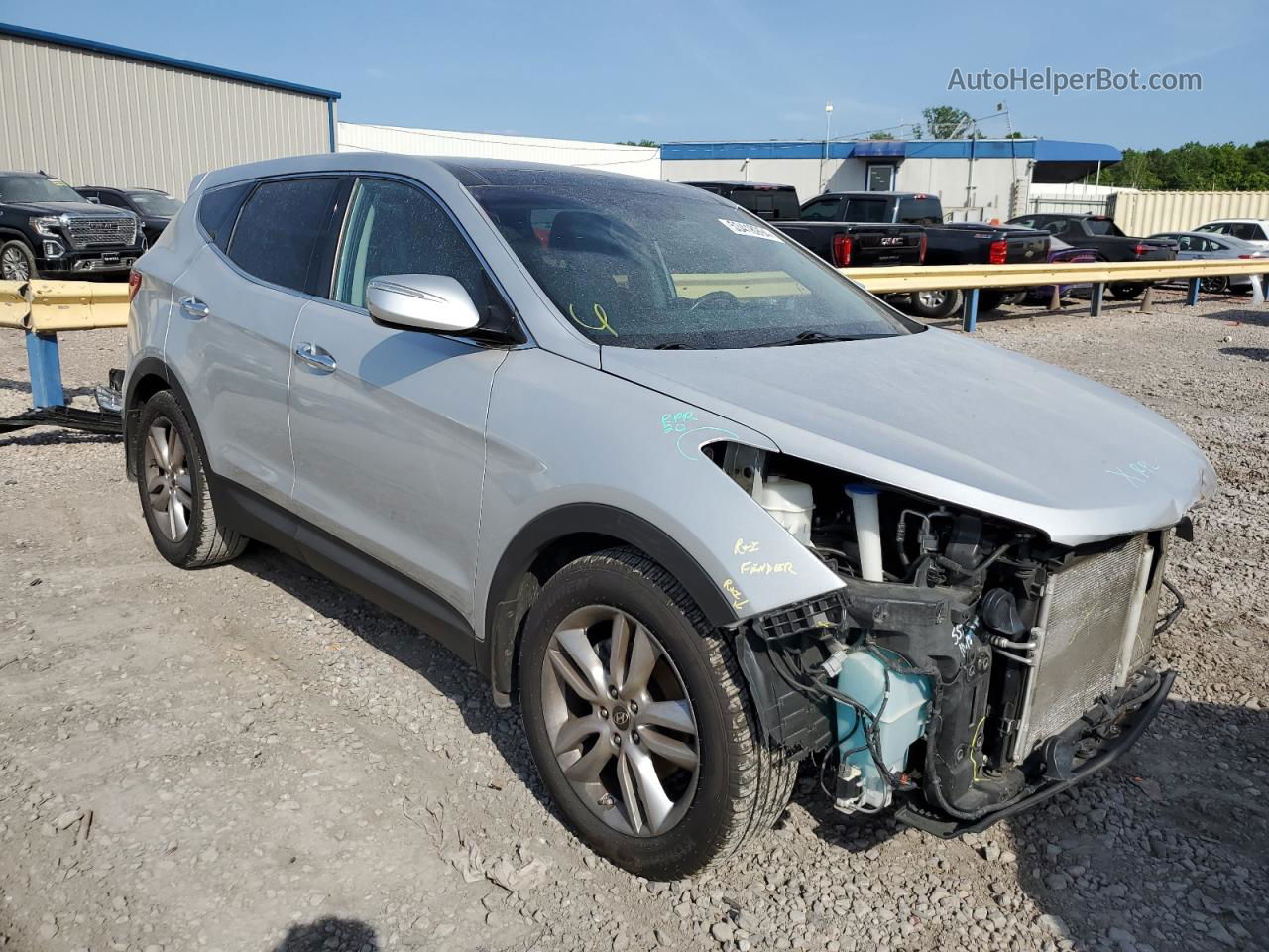 2013 Hyundai Santa Fe Sport  Silver vin: 5XYZW3LA7DG029961