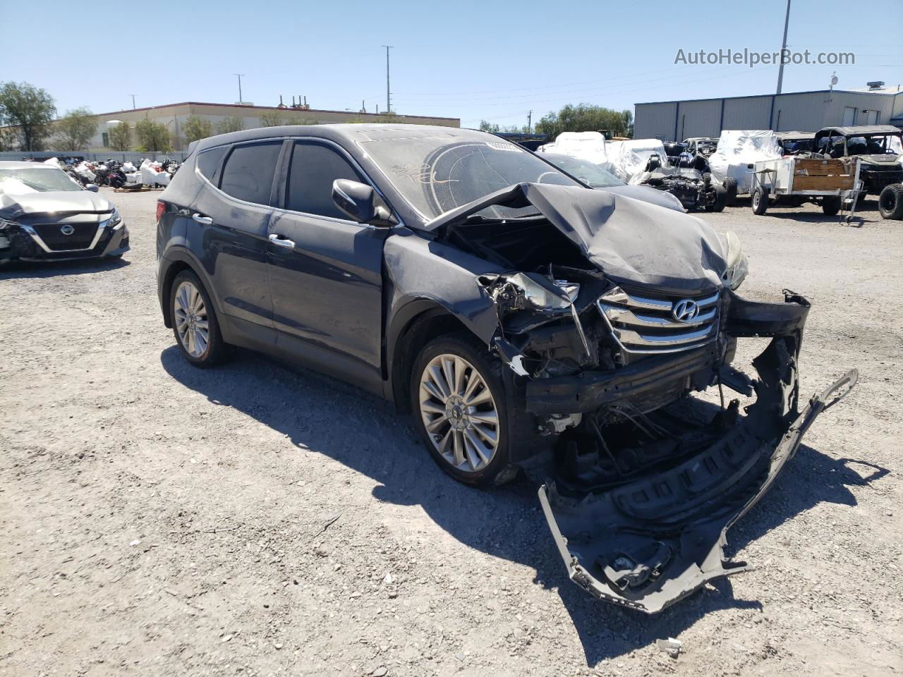 2013 Hyundai Santa Fe Sport  Gray vin: 5XYZW3LA7DG111639