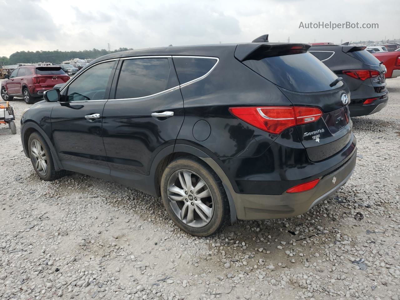 2013 Hyundai Santa Fe Sport  Black vin: 5XYZW3LA8DG068798