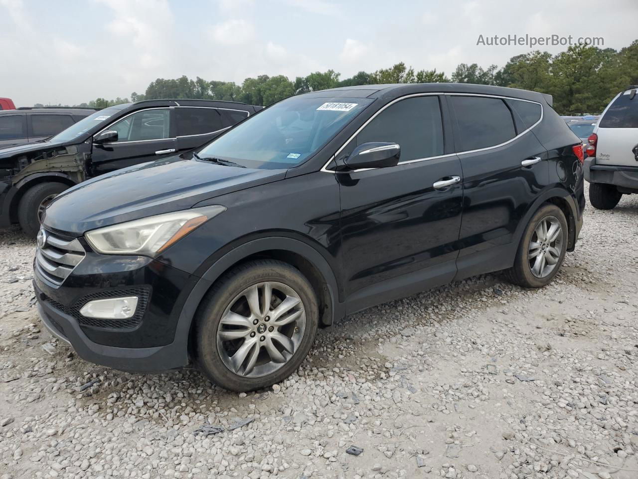 2013 Hyundai Santa Fe Sport  Black vin: 5XYZW3LA8DG068798