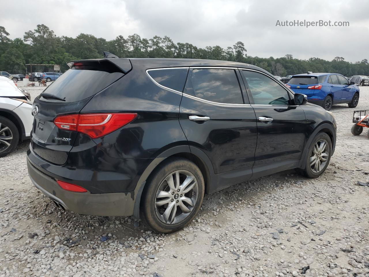 2013 Hyundai Santa Fe Sport  Black vin: 5XYZW3LA8DG068798