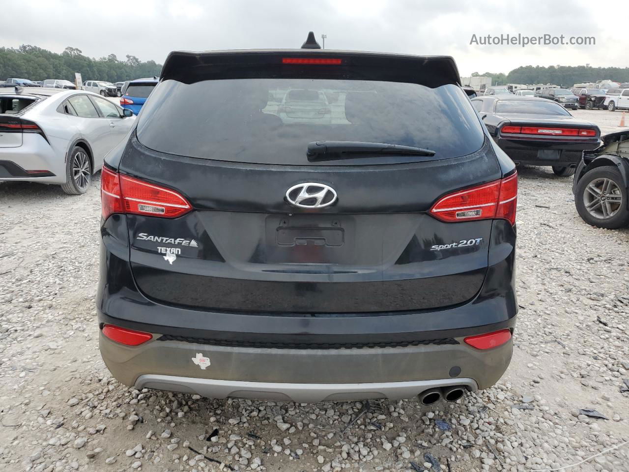 2013 Hyundai Santa Fe Sport  Black vin: 5XYZW3LA8DG068798