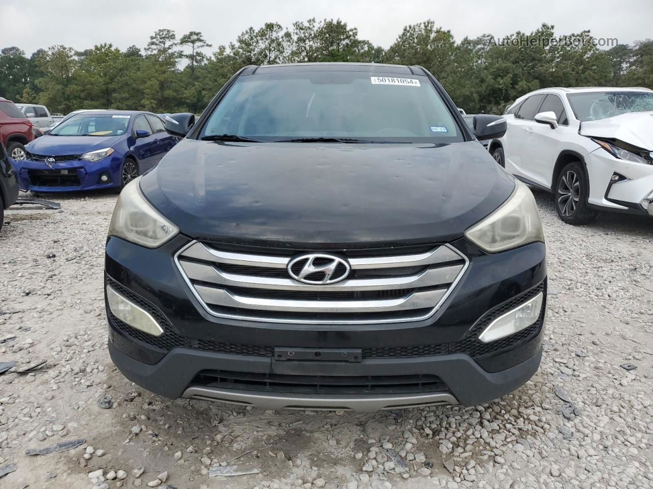 2013 Hyundai Santa Fe Sport  Black vin: 5XYZW3LA8DG068798