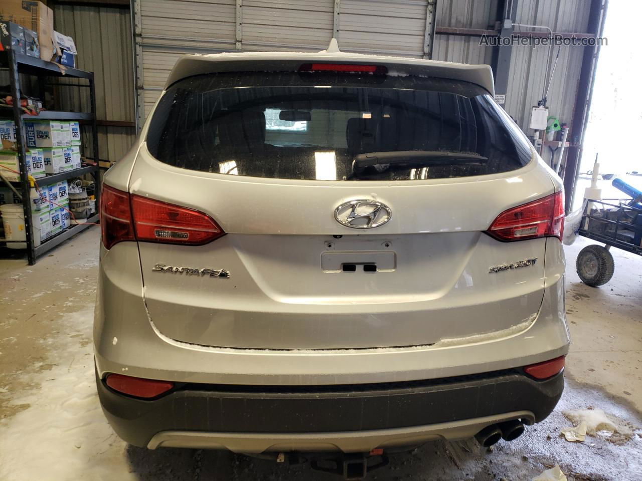 2013 Hyundai Santa Fe Sport  Silver vin: 5XYZW3LA8DG076223