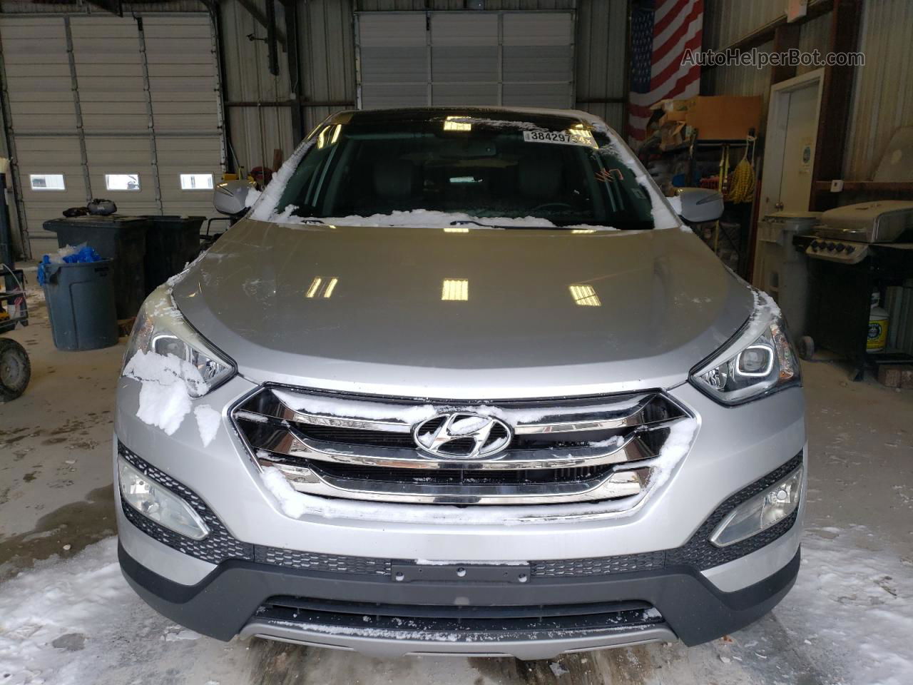 2013 Hyundai Santa Fe Sport  Silver vin: 5XYZW3LA8DG076223