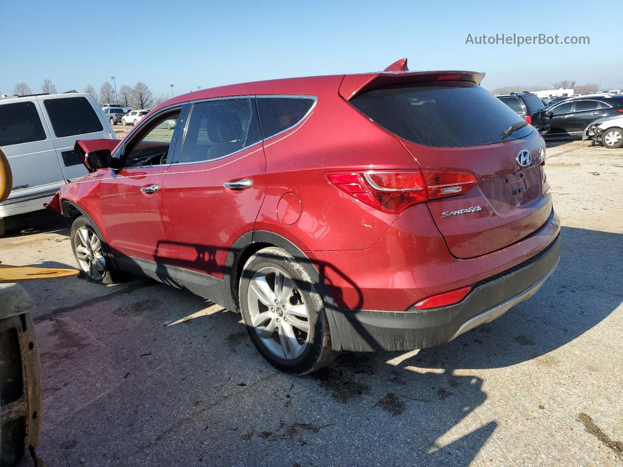 2013 Hyundai Santa Fe Sport  Burgundy vin: 5XYZW3LA8DG092843