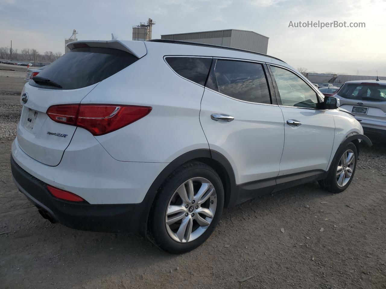 2014 Hyundai Santa Fe Sport  White vin: 5XYZW3LA8EG165548