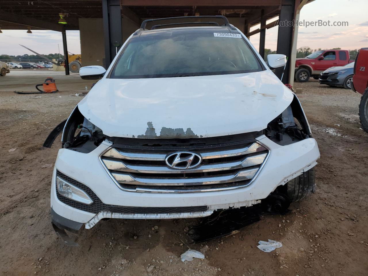 2014 Hyundai Santa Fe Sport  White vin: 5XYZW3LA8EG230544