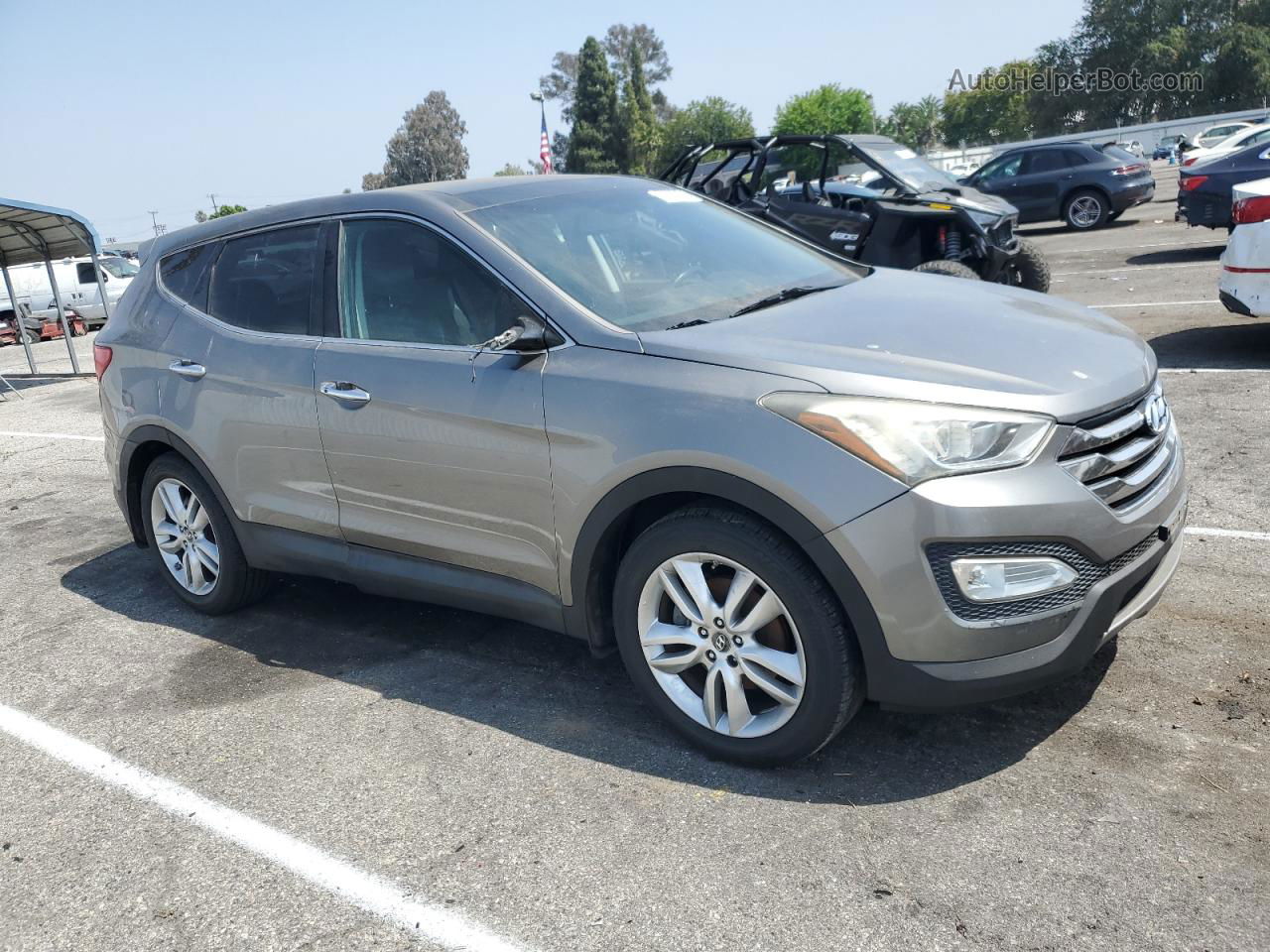 2013 Hyundai Santa Fe Sport  Gray vin: 5XYZW3LA9DG030030