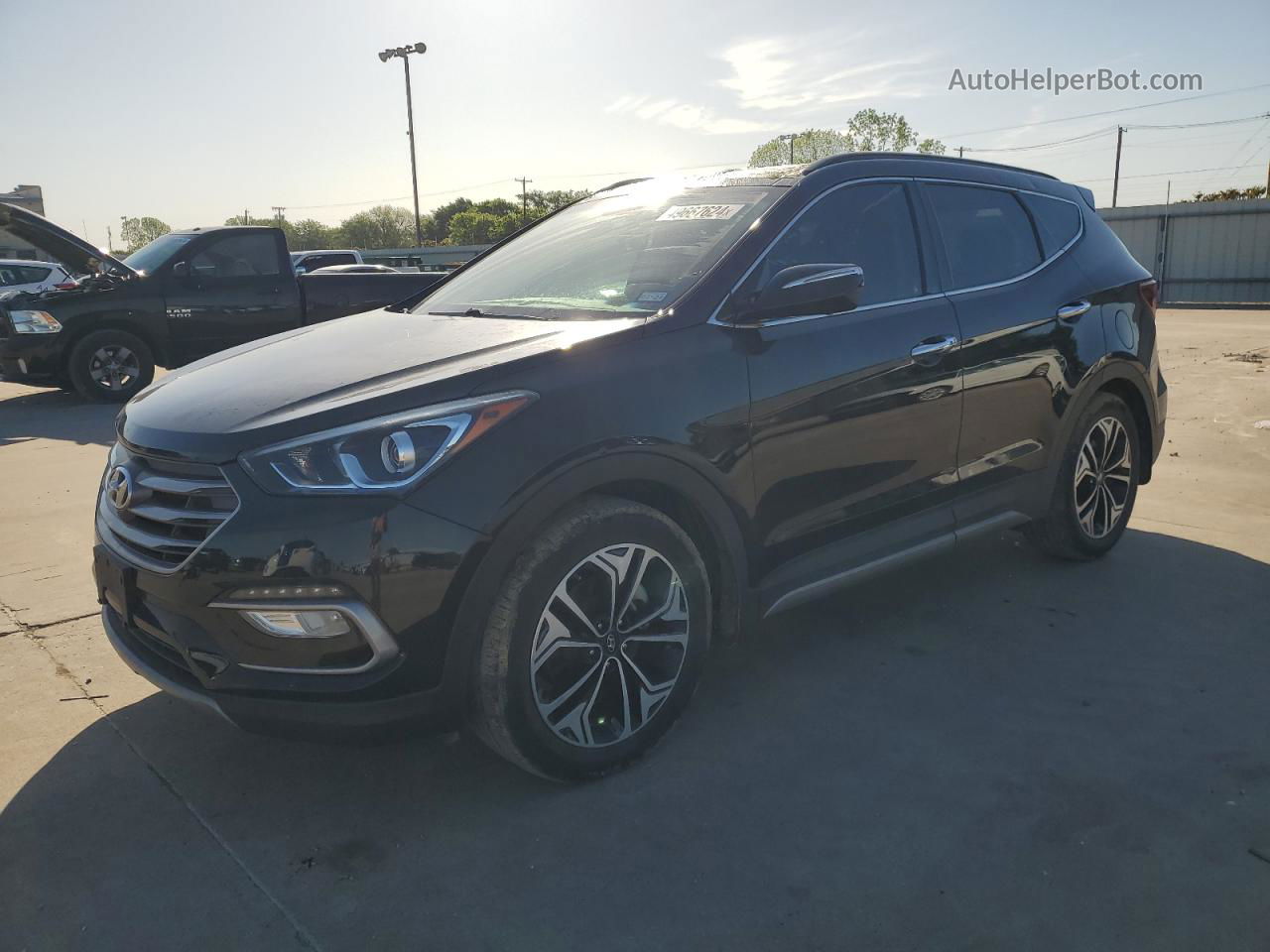 2018 Hyundai Santa Fe Sport  Черный vin: 5XYZW4LA0JG524150