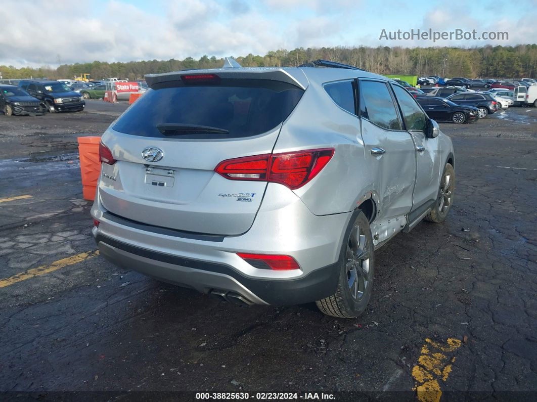 2018 Hyundai Santa Fe Sport 2.0t Ultimate Silver vin: 5XYZW4LA1JG508488