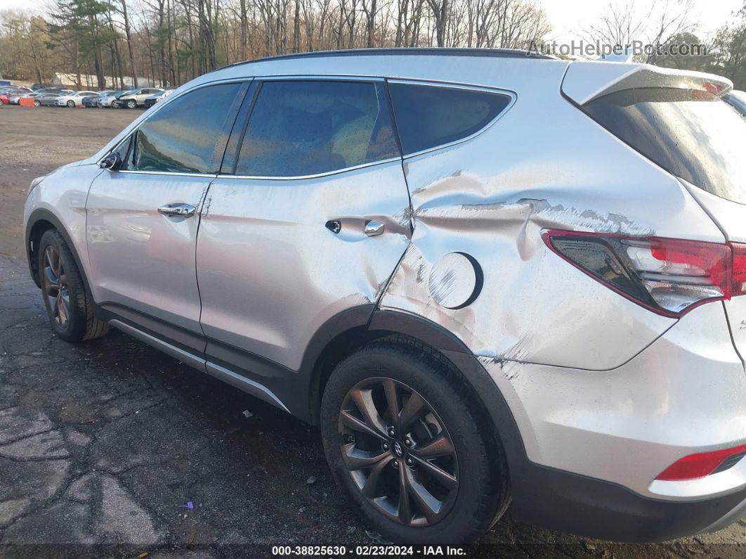 2018 Hyundai Santa Fe Sport 2.0t Ultimate Silver vin: 5XYZW4LA1JG508488