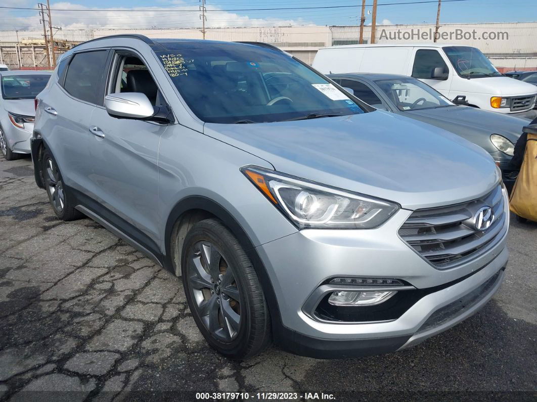 2018 Hyundai Santa Fe Sport 2.0t Ultimate Silver vin: 5XYZW4LA2JG508077