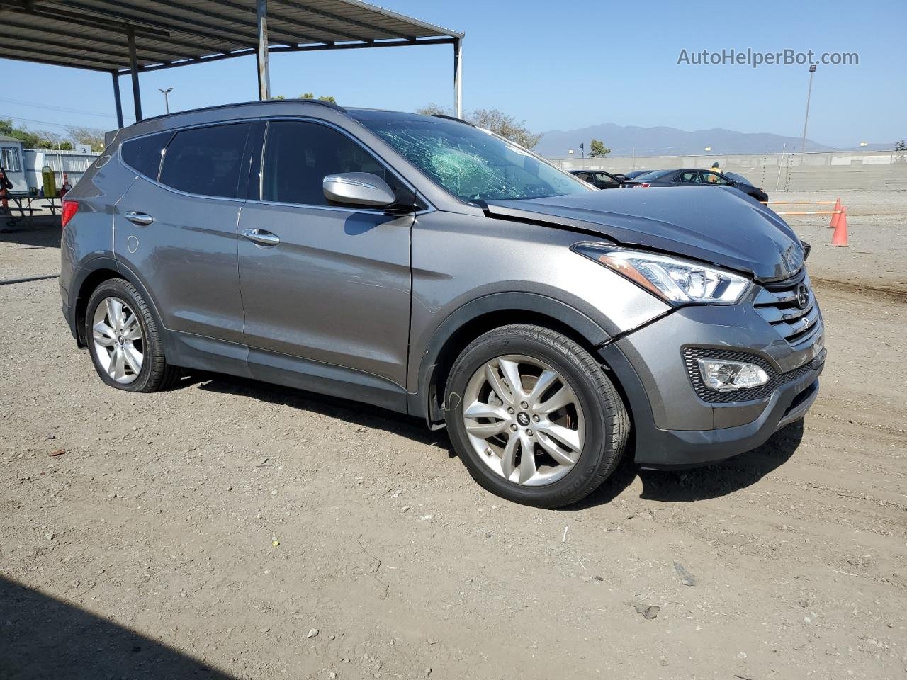 2015 Hyundai Santa Fe Sport  Серый vin: 5XYZW4LA3FG266648