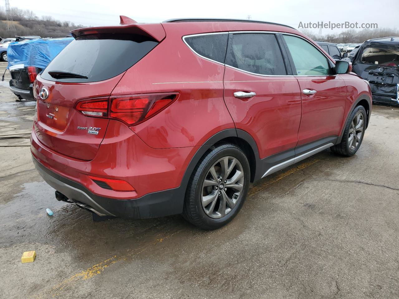 2018 Hyundai Santa Fe Sport  Красный vin: 5XYZW4LA3JG515250