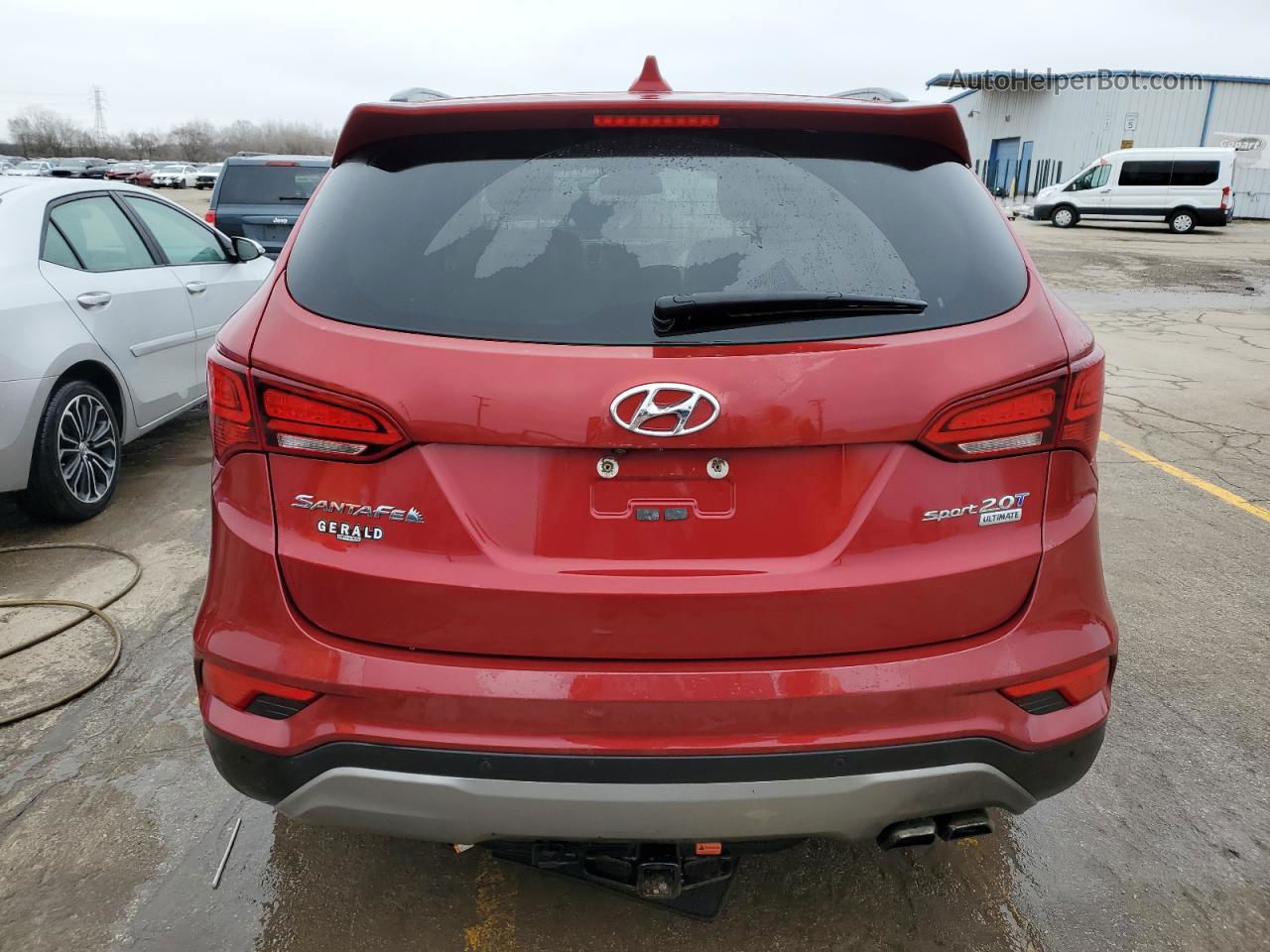 2018 Hyundai Santa Fe Sport  Red vin: 5XYZW4LA3JG515250